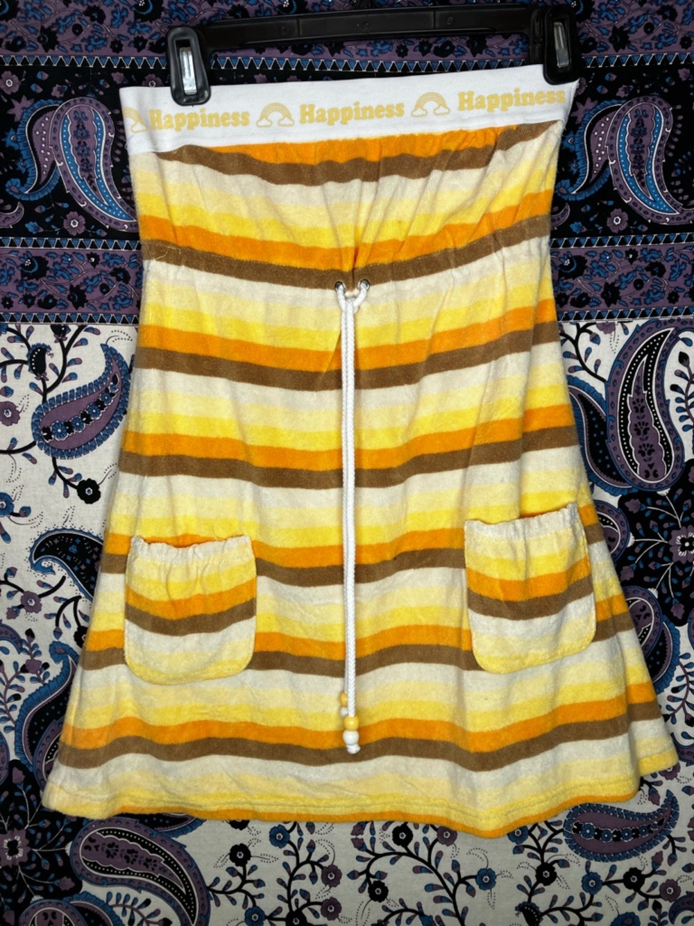Miken VTG terry cloth swim dress S